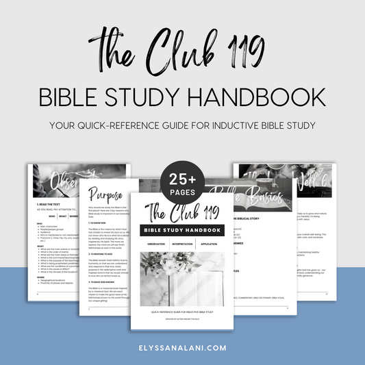 The Club 119 Bible Study Handbook | Letter Size